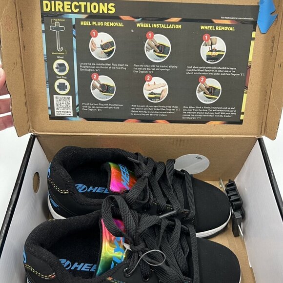 Heelys Propel 2.0 Black Rainbow Foil *READ* - Picture 7 of 7